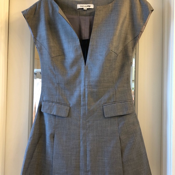Yves Saint Laurent Dresses & Skirts - YSL Saint Laurent Gray Silk Dress Mini S